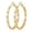 Gold-40mm, variant on VEEDOFA Women's 14K Gold Plated 925 Silver Heart CZ Hoop Earrings, Hypoallergenic Sparkly Jewelry Gift
