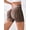 Coffee, variant on Womens Scrunch Butt Lifting Shorts Faux Denim Gym Booty Shorts Seamless High Waist Workout Yoga Biker Jean Shorts V Back Denim Shorts Light Grey L
