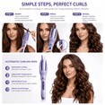 thumbnail image 5 of LEFINEE Automatic Hair Curler, Rotating Curling Iron with 4 Heat Settings, Negative Ion Technology, Dual Voltage Travel Hair Curler, Purple, 5 of 9