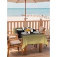 thumbnail image 2 of Outdoor Table Cloth with Umbrella Hole and Zipper, Yellow Black Ombre Waterproof Rectangle Tablecloth 54"x80", Modern Gradient Abstract Art Washable Table Cover for Outside Party Patio Picnic, 2 of 8