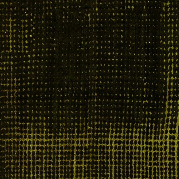 Ahgly Company Indoor Square Abstract Yellow Modern Area Rugs, 4' Square