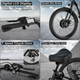 thumbnail image 6 of ANCHEER Electric Tricycle for Adults,24" Folding Electric Trike,3 Wheels Electric Bicycle Bikes,350W Step-Thru Etrike with 48V/499Wh Removable Battery,15.5MPH & 55Miles Electric Bike UL2849, 6 of 13