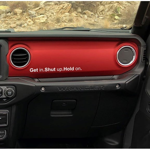 Collectible Decals Vehicle Rules Get in Shut up Hang on Vinyl Decal