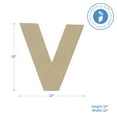 thumbnail image 2 of Wooden Letter V Cutouts 12", Wooden Letters for Wall Decor, Home Decor, Crafts, and Party Decorations by Woodpeckers, 2 of 6