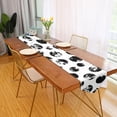 thumbnail image 3 of GZHJMY Black Polka Dots Table Runner Seasonal Table Cloth Runner for Kitchen Dining Table Wedding Party Holiday Coffee Dining Home Decor 13 x 90 Inches, 3 of 7