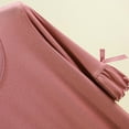 thumbnail image 4 of Annhoo Pajama Tops for Women Loose Ruffled Solid Color Crewneck Cute Short Sleeve Shirts Comfortable Clothes, 4 of 9