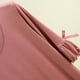 thumbnail image 4 of Pijama de manga corta para mujer, moda, talla grande, cuello redondo, color liso, encaje, cuello en V, camiseta de manga corta, abrigo para casa, blusa de poliéster para mujer, 4 of 9