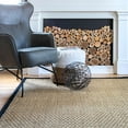 thumbnail image 3 of nuLOOM Hesse Checker Weave Seagrass Indoor/Outdoor Black 4' x 6' Farmhouse Area Rug, 3 of 4