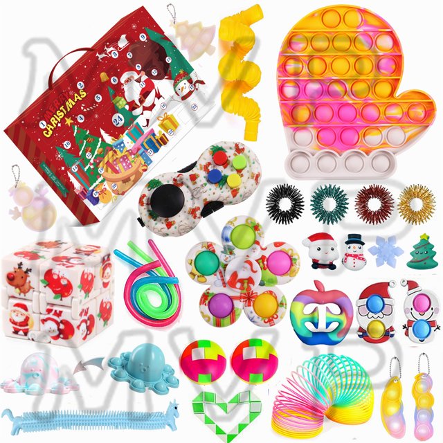 TheFound Press Type Decompression Toy Kit Christmas Fingertip Sensory Toys