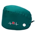 thumbnail image 2 of Gorra de Trabajo Perfecl con Diadema Ajustable para Atar en la Espalda Verde, 2 of 7