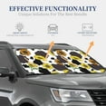thumbnail image 4 of Balery Black Cow Print With Sunflowers Country Sun Shield 2 Pack For Car Front Windows Foldable Sun Visor Protector Blocks Max Uv Rays And Keeps Your Vehicle Cool For Most Sedans Suv Truck, 4 of 7