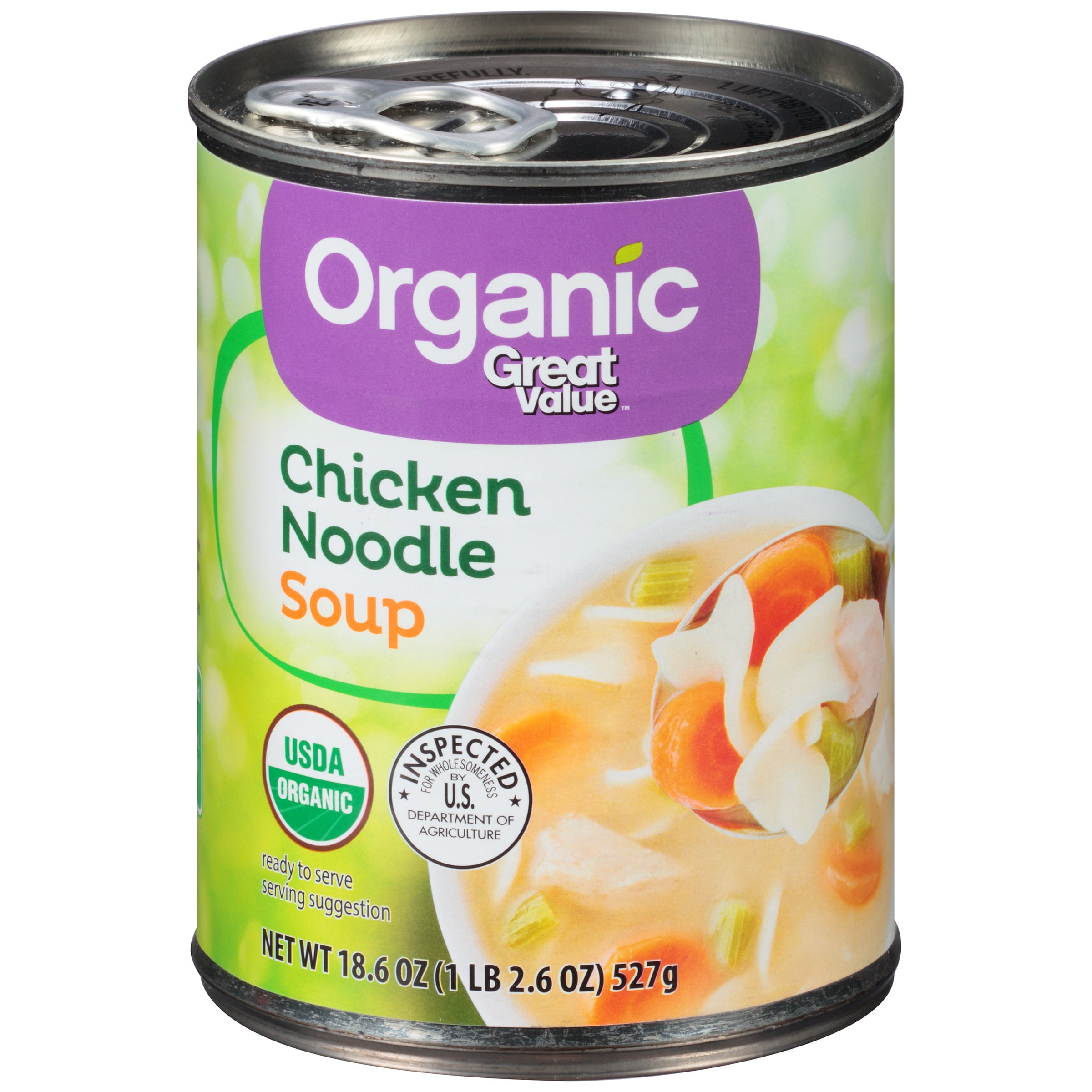 Great Value Organic Chicken Noodle Soup, 18.6 Oz. by Great Value Organic