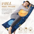 thumbnail image 5 of Lsque Planets And Stars1 Body Pillow Case Cover,Ultra-Soft Microfiber Bed Pillow Cases 20x54 inches,Elegant Bedding,Breathable Durable Pillow Cover with Envelope Closure, 5 of 8