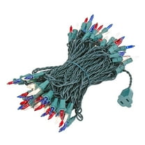 Novelty Lights Clear 100 Light Incandescent Mini Christmas String Lights 50 Feet