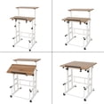 thumbnail image 2 of SDADI L101XWFDT Adjustable Height Mobile Standing Office Computer Desk, 2 of 9