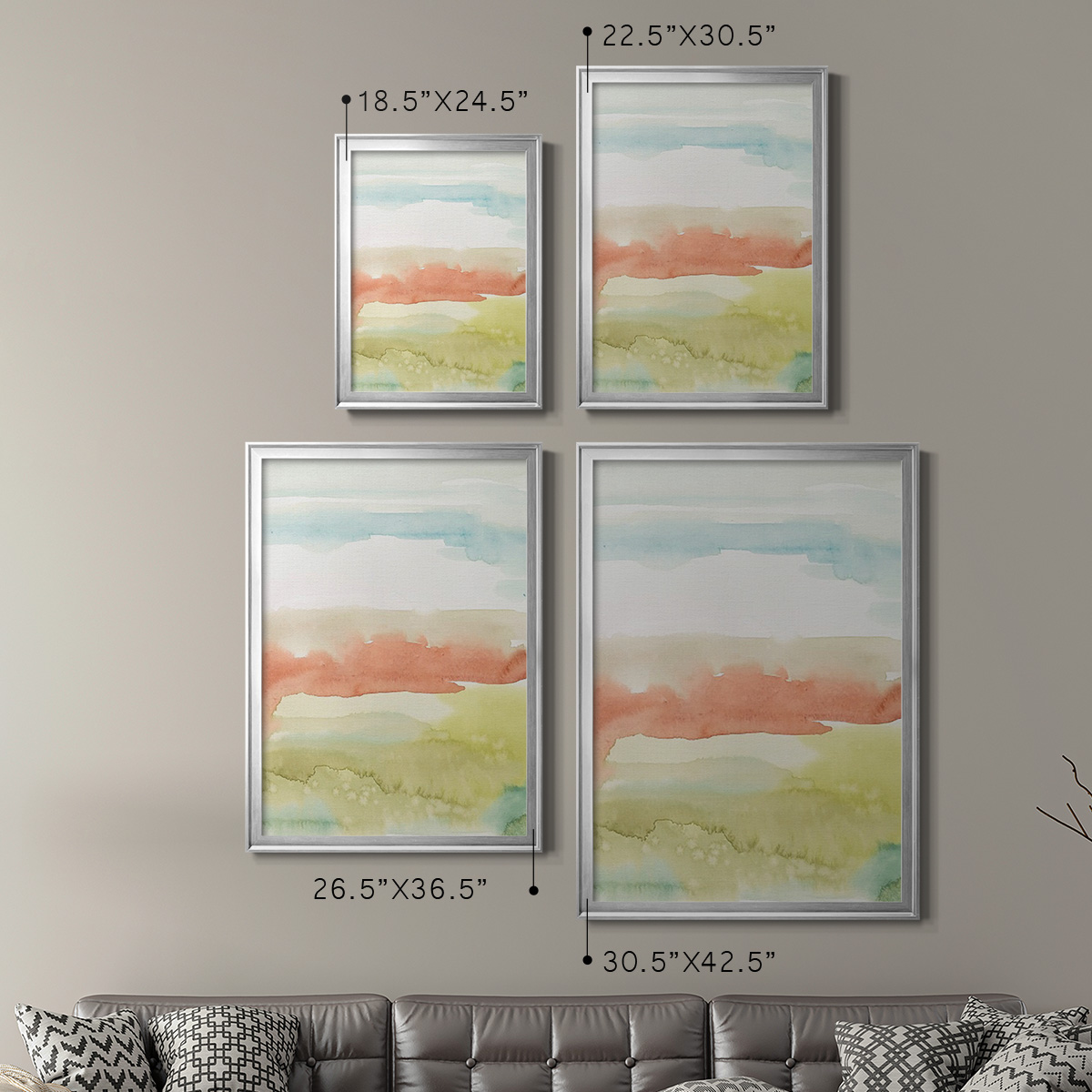 Blushing Sunrise II Premium Framed Print, in Gold, Black, or Silver - Ready to Hang