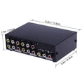 thumbnail image 3 of MT-431AV Commutateur AV 4 Voies RCA Commutateur 4 en 1 Sortie Composite Vidéo L/R Audio Sélecteur, 3 of 8