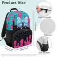 thumbnail image 7 of Yspwyqan Girls Backpack 10-12 Years Old, Ice Cream Drip Bow 17 Inch Lightweight School Bag, Double Zipper with Front Pocket, Casual Daypack for Middle School Hiking, 7 of 7