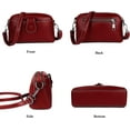 thumbnail image 2 of LHSHID Small Crossbody Bag for Women Trendy Faux Leather Shoulder Purse Handbag with Adjustable Strap, 2 of 7