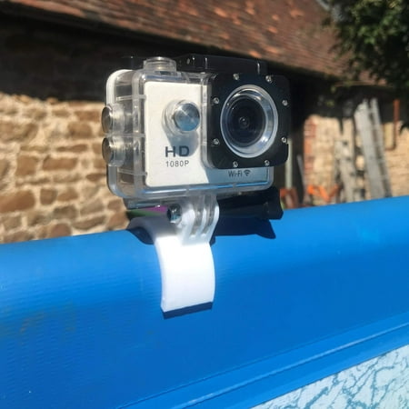 Image of Go-Pro mount for Swimming POOL 45mm TOP Rail : WHITE suits INTEX pools etc