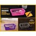 thumbnail image 7 of YBM Home Plastic Storage Basket Bin and Drawer Organizer, 11.5” x 8” White (12-Pack), 7 of 7