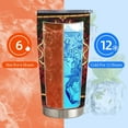 thumbnail image 3 of Stained Glass Love Birds Valentine’s Day Tumbler, Double-Wall Insulated Stainless Steel Travel Mug, Romantic Gift for Her, 3 of 9