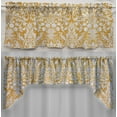 Gold Floral Damask Valances by Penny's Needful Things (Two Valance