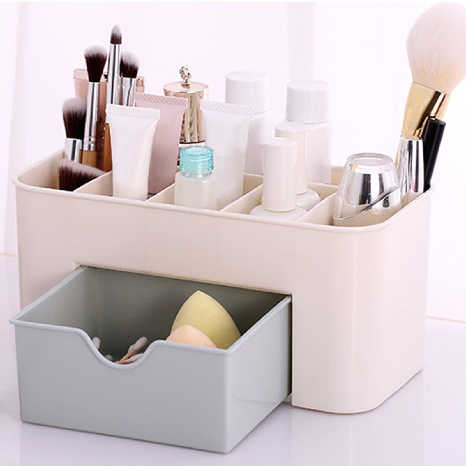Cotton Desktop Makeup Organizer Storage Box Desk Stationery Storage Box Tool 