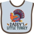 thumbnail image 3 of Inktastic Thanksgiving Daddy Little Turkey Boys or Girls Baby Bib, 3 of 4