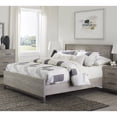 thumbnail image 3 of Tcbosik Queen Size Wood Platform Bed Simple Bed Frame, Box Spring Required, Gray (Not Included Mattress), 3 of 4