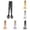 5Pcs Black*1+Gold*1+Silver*1+Rose Gold*1+Colorful*1, variant on Mini Tongs, 4Inch Small Serving Tongs,Kitchen Tongs Stainless Steel Tiny Sugar Tongs for Appetizers,Desserts,Tea Party,Coffee Bar(Colorful)