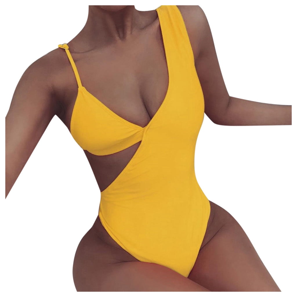walmart yellow bathing suit