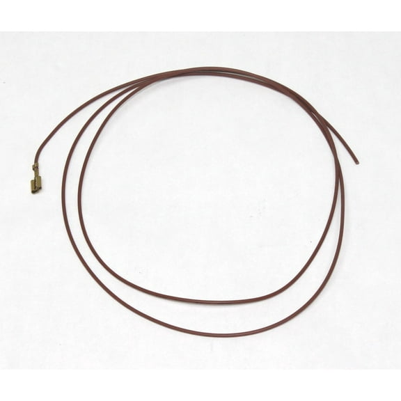 22 AWG stranded hook up wire with .187 quick connect, 3 feet, Brown