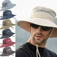 thumbnail image 3 of Mens Chapeau de Soleil Seau Pêche Randonnée Chapeau Large Bord UV Protection Chapeau, 3 of 3