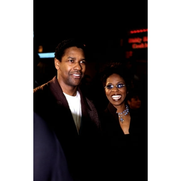 Denzel Washington And Wife Pauletta, La, Ca, 2000, By Robert Bertoia Celebrity (8 x 10)