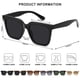 thumbnail image 5 of Gafas de Sol Fozono Grandes Cuadradas Polarizadas UV400 Negras, 5 of 6