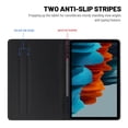 thumbnail image 2 of Dteck Case for Galaxy Tab S7 FE/S8 Plus/S7 Plus 12.4 Inch, Premium PU Leather Multiple Viewing Angles Folding Stand Cover with Pen Holder Auto Wake Sleep for Samsung Tab S7 FE 5G/S8+ 2022/S7+, Black, 2 of 6