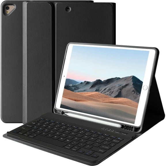 XIHAMA Keyboard Case for iPad 9th Generation 2021/8th Gen/7th Gen 10.2 Inch, Detachable Wireless with Pencil Holder Keyboard Cover for New iPad 9th Gen/8th Gen/7th Gen 10.2"/iPad Air 3/iPad Pro 10.5