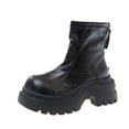 thumbnail image 2 of Wowcloth Women's Platform Ankle Boots – Comfortable Round Toe Mid Heel with Retro British Style for Casual Winter Wear, 2 of 8