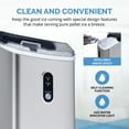 thumbnail image 5 of Newair 26 lbs. Nugget Countertop Ice Maker with Soft Chewable Pebble Ice in Stainless Steel, 5 of 18
