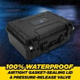 thumbnail image 3 of CASEMATIX Hard Shell Wine Suitcase for 3 Bottles - Waterproof Wine Luggage with Custom Foam Protection, 3 of 9
