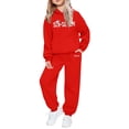 thumbnail image 3 of RTKFRFLM Girls Kids 2-Piece Outfit Printed Hoodie Pants Casual Fashion Playwear 2-14Y, 3 of 3