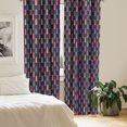 thumbnail image 2 of Ambesonne Christmas Curtains, Noel Trees Snowflakes, Pair of 28"x95", Multicolor, 2 of 5