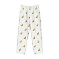 thumbnail image 6 of Uemuo Gold Rabbit Pattern Men's Wide Leg Palazzo Lounge Pants with Pockets Light Weight Loose Comfy Casual Pajama Pants-X-Large, 6 of 9