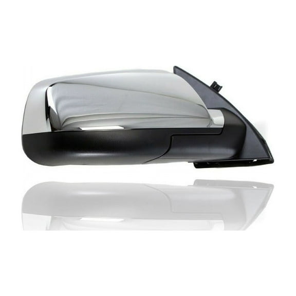 Door Mirror - Compatible/Replacement for '15-17 GMC Terrain/Equinox LTZ/Premier - Heated, With Blind Spot & Memory, Chrome - Right Hand - Passenger - 23467321