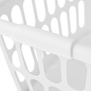 Starplast 1.5-Bushel Rectangular Plastic Laundry Basket, White, 6 Pack