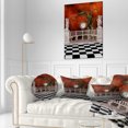 thumbnail image 3 of Designart Balcony with Clock and Tree Angels - Throw Pillow - 12x20, 3 of 5