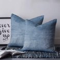 thumbnail image 2 of Pillow Covers 20x20 Set of 2, Vintage Blue Square Throw Pillow Covers for Couch/Sofa/Living Room, Modern Abstract Retro Art Decorative Soft Pillowcases for Couch Throw Pillows with Hidden Zipper, 2 of 7