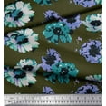 thumbnail image 2 of Soimoi Cotton Duck Fabric Flower Artistic Printed Craft Fabric by The Yard 56 Inch Wide, 2 of 3