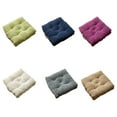 thumbnail image 4 of Solid Tatami Floor Pillow Sofa Square Seat Cushion with Handle Chair Mat Thickened Stretchy Yoga Home Dining Garden Light Green, 4 of 10